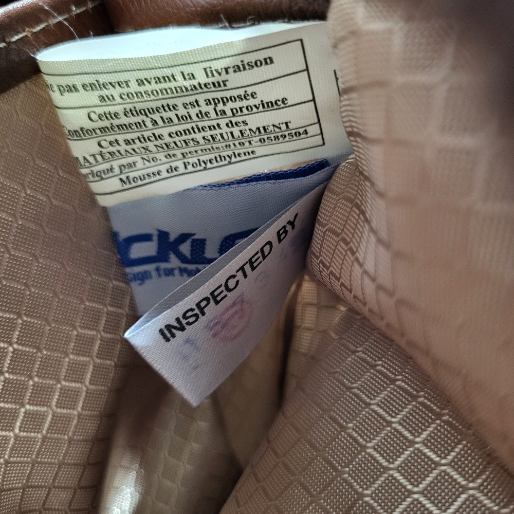 McKlein USA Kenwood 16" Leather Double Compartment Laptop Briefcase - Brown - Picture 13 of 16